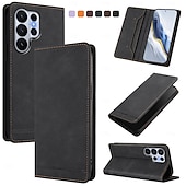 billiga 2026 Samsung Galaxy S26 Serien-telefon fodral Till Samsung Galaxy S26 S26 Ultra Plus Plånboksfodral med stativ Magnet Stöd för trådlös laddning Kontor / företag TPU PU läder