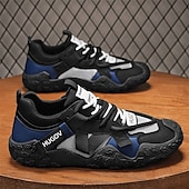 tanie Casualowe sneakersy-męskie buty sportowe typu adventure trail z wielokolorowymi paskami, oddychające i wytrzymałe, idealne na piesze wędrówki, sporty na świeżym powietrzu i do codziennego użytku