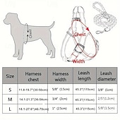 economico Collari, Imbracature e Guinzagli-Guinzaglio per cani, pettorina antistrappo, gilet riflettente in nylon per cani, guinzaglio da addestramento, adatto a cani di piccola taglia