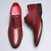 preiswerte Derby Schuhe-Elegante Herrenschuhe aus Kunstleder mit Schnürung, perfekt für formelle Anlässe, Business und Büro.