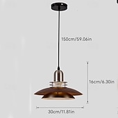 お買い得  ドラムとコーンのデザイン-30 cm ランタンデザイン ペンダントライト メタル アイアン ヴィンテージ 110-120V 220-240V
