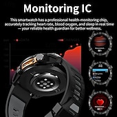 economico Smartwatch-Smartwatch da uomo Amolde HD300 Pro con GPS, mappe offline, memoria da 4 GB, registratore, torcia, sport all'aria aperta, barometro, altimetro e bussola.