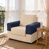 abordables Housse de fauteuil et d'accoudoir de canapé-Housses d'accoudoirs pour chaises et canapés, housses d'accoudoirs de canapé en jacquard spandex, protection antidérapante pour meubles, housses lavables pour fauteuils inclinables