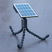 olcso Pathway Lights &amp; Lanterns-1 db kültéri napelemes fali spotlámpa, IP55 vízálló, 3 LED gyöngy, polip dizájn, kettős rögzítési lehetőség, dekoratív LED tájvilágítás kertbe, udvarra, ösvényre, gyepre, teraszra