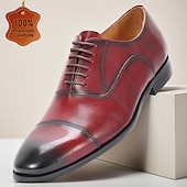 ieftine Pantofi Clasici Eleganți-Pantofi eleganți din piele de înaltă calitate pentru bărbați – piele de vacă autentică, vârf Oxford, aspect elegant și elegant, încălțăminte bărbătească confortabilă, ideală pentru nunți, petreceri, evenimente de afaceri și formale
