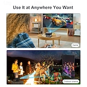  LED Mini Projetor Projetor de vídeo para home theater 720P (1280x720) 150 lm Compatível com HDMI