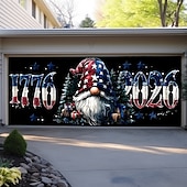 Χαμηλού Κόστους Γκαράζ &amp; Πινακίδες Πόρτας-4η Ιουλίου 2026 250η Ημέρα Μνήμης Επέτειος 1776 2026 Άγαλμα της Ελευθερίας Αμερικανική Σημαία Κάλυμμα Γκαράζ Μπανέρ Πατριωτική Υπαίθρια Διακόσμηση Σπιτιού Γιορτής Ημέρας Ανεξαρτησίας Μεγάλο Κάλυμμα