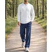 economico Tute da ginnastica-Per uomo Tuta da Ginnastica Tuta da Jogging Tute da allenamento Coulisse 2 Pezzi Tinta unita Set di Abbigliamento Sportivo Estate Primavera Nero con Bianco Cáqui Escuro Allenamento in Palestra