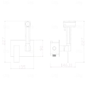 זול ברזים לבידה-סט ריסוס בידה חם וקר מוסתר לאסלה, מרסס בידה ידני לאסלה, מרסס בידה ידני לשירותים, מים חמים