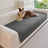 abordables Funda de sofá-Alfombrilla ultrasónica impermeable para mascotas, protector de cojín de sofá, apto para mascotas, antideslizante, resistente a arañazos y orina, funda de sofá para perros y gatos
