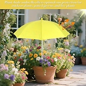 Χαμηλού Κόστους Κηπουρική-ομπρέλα για σκίαστρο εξωτερικού χώρου για φυτά, ρυθμιζόμενο στέγαστρο κήπου, εξωτερική ομπρέλα προστασίας φυτών με ένθετο εδάφους, κατάλληλη για όλες τις εποχές