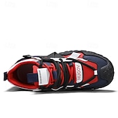 tanie Casualowe sneakersy-męskie buty sportowe typu adventure trail z wielokolorowymi paskami, oddychające i wytrzymałe, idealne na piesze wędrówki, sporty na świeżym powietrzu i do codziennego użytku