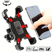 baratos Ferramentas Manuais-Suporte giratório de 360 graus antiderrapante para celular em bicicletas elétricas, mountain bikes e motocicletas.