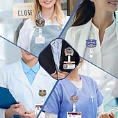 economico 250° Anniversario degli Stati Uniti-Porta badge retrattile per il 250° anniversario dell'America con clip a coccodrillo, porta badge identificativo per il 250° anniversario dell'indipendenza, accessori per il 4 luglio 1776-2026, regalo