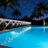 olcso Napelemes-100 m-es kültéri napelemes fényfüzér, 1000 LED, IP65 vízálló, 31 V-os napelem &amp;USB-ről tölthető, 8 funkciós távirányítóval, dekoratív LED-es lámpák kertbe, teraszra, medencébe, esküvőre, partira