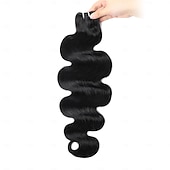 baratos 1 pacote de fios de cabelo humano-12A Human Hair Bundle Body Wave Human Hair Bundle 1 Bundle 100g For Black Women