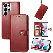 cheap 2026 Samsung Galaxy S26 Series-Phone Case For Samsung Galaxy S26 S26 Plus S26 Ultra Wallet Case Flip Cover with Wrist Strap Kickstand Retro TPU PU Leather