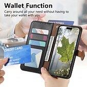 billige 2026 Samsung Galaxy S26-serien-telefon Etui Til Samsung Galaxy S26 S26 Pluss S26 Ultra Lommebok-kortveske Flip deksel Glidelås med håndleddsstropp Støtte Kontor / Bedrift TPU PU lær