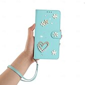 economico 2026 Samsung Galaxy S26 Serie-telefono Custodia Per Samsung Galaxy S26 S26 Plus S26 Ultra per Donna Ragazza con Supporto Slot per Carte Fiore Floreale TPU Pelle PU