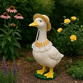 cheap Porch Goose Outfits-Porch Goose Outfit, Goose Clothes for 23-25" Garden Goose Statue, Spring Summer Outdoor Yard Decor Accessories, Outfit Only, Goose Not Included