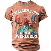  Hombre Argot divertido Camiseta Manga Corta Camiseta Impresión 3D Cuello Barco Camisa Moda Diario Diario Calle Rojo Verano Primavera Ropa S M L XL XXL XXXL