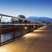 cheap Outdoor Wall Lights-LED Outdoor Wall Lamp Step Lights IP65 Waterproof 3000K Warm White Dimmable LED Stair Lights Indoor, Aluminum ORB Finish ETL Listed