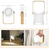 cheap Decorative Lights-Portable LED Lantern Light USB Rechargeable Outdoor Camping Light, Dimmable Atmosphere Lamp for Home Decor, Unique Birthday Gifts for Women Mom Friends