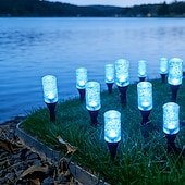 tanie Światła ścieżki i latarnie-1 szt. zewnętrzna lampa solarna w kształcie bańki, wodoodporna IP65, diody LED 10/20, dekoracyjna lampa LED do ogrodu, podwórka, ścieżki, trawnika, patio, gospodarstwa, oświetlenia krajobrazowego