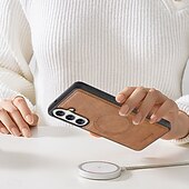 abordables 2026 Samsung Galaxy S26 Serie-teléfono Funda Para Samsung galaxia S26 S26 Plus S26 Ultra Tarjetas billetera Magnética Soporte de carga inalámbrica Ranura para tarjetas Retro Cuero de PU