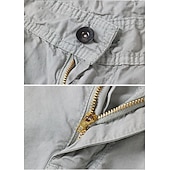 preiswerte Klassiker-Herren Cargohose Cargohosen Cargo-Shorts Shorts Freizeitshorts Tasche Einfach Einheitliche Farbe Knielang Lässig Outdoor Streetwear Mode Streetwear Blau Schwarz Unelastisch