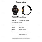 economico Smartwatch-Nuovo smartwatch impermeabile 5 ATM, ideale per attività all'aperto, monitoraggio sportivo, pagamenti PayPal, chiamate Bluetooth, schermo HD da 1,45" 466*466, smartwatch indossabile 2025