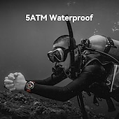 economico Smartwatch-Nuovo smartwatch impermeabile 5 ATM, ideale per attività all'aperto, monitoraggio sportivo, pagamenti PayPal, chiamate Bluetooth, schermo HD da 1,45" 466*466, smartwatch indossabile 2025