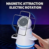 cheap Decorative Lights-360 Rotating Wireless Charging Station, 3 in 1 Multiple Charger Stand with Night Light, Fast Wireless Charger for iPhone 17,16, 15, 14, 13, 12, iWatch,Samsung Watch and AirPods,White