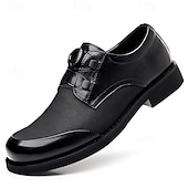 economico Scarpe Derby-Scarpe da uomo marroni eleganti e casual, stringate, comode sneakers da ufficio leggere, ideali per l'uso quotidiano, viaggi, pendolarismo, riunioni, outfit del fine settimana e stile da gentiluomo elegante.