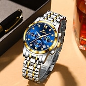 cheap Quartz Watches-LIGE Men Quartz Watch Minimalist Luminous Stainless Steel Watch
