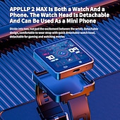 cheap Smartwatch-LOKMAT APPLLP 2 MAX Smart Watch 2.64 inch 4G LTE Cellular Smartwatch Phone Pedometer Call Reminder Alarm Clock Compatible with Null Unisex GPS Hands-Free Calls Media Control IPX-4 57mm Watch Case