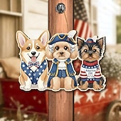 abordables 250e Anniversaire des États-Unis-Panneau en bois commémoratif du 250e anniversaire des États-Unis, décoration de porte patriotique pour la fête de l'indépendance, plaque murale style ferme avec drapeau américain, décoration de porche