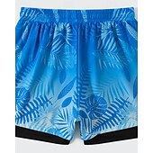 economico Costumi da bagno &amp; Pantaloni da surf-Per uomo Medio spessore Costume da bagno Costume da Bagno Floreale Tropicale Coulisse 2 in 1 Con Fodera a Compressione Asciugatura Rapida Elastico Traspirante Senza Maniche Costume da Bagno Pantaloni