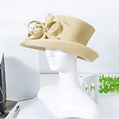 levne party klobouky-Klobouky Polyester Svatební Narozeniny Elegantní Vinobraní Roztomilý S Rukáv Přílba Pokrývky Hlavy