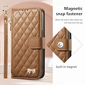 cheap 2026 Samsung Galaxy S26 Series-Phone Case For Samsung Galaxy S26 S26 Plus S26 Ultra Wallet Case Flip Cover Zipper with Wrist Strap Kickstand Retro TPU PU Leather