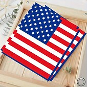 billiga U.S. 250-årsjubileum-50 st patriotiska 4 juli-servetter, amerikanska flaggan, pappersservetter för självständighetsdagen, 250-årsjubileum, minnesdagen &amp;firandet av veteranernas dag