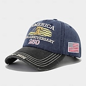  unisex 250./függetlenségi kalap, hordozható, lélegző, mindennapi, kültéri, utcai hímzés, zászlós