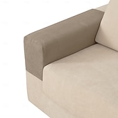 abordables Housse de fauteuil et d'accoudoir de canapé-Housses d'accoudoirs pour chaises et canapés, housses d'accoudoirs de canapé en jacquard spandex, protection antidérapante pour meubles, housses lavables pour fauteuils inclinables