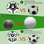 cheap Interactive Toys-Dog Soccer Ball with Grab Tabs, Upgraded Interactive Dog Toys, Tug of War Dog Toy, Rubber Ball, Dog Water Toy, Herding Ball for Dogs, Funny Dog Toys for Small &amp; Medium Dogs