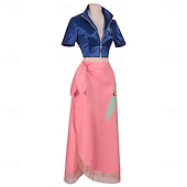 economico Costumi anime-Avventuriero dell'oceano Pirata di Cappello di Paglia Anime Abiti Mascherata Abiti Cosplay Halloween Anime Expo Top Gonna Costume Per Per donna Adulti