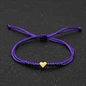 economico Gioielli di tendenza-Corda intrecciato Amore Moda Personalizzato Lega Gioielli braccialetto Nero / Giallo / Rosa Per Quotidiano Regalo Ferie