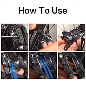 cheap Hand Tools-2in1 Bicycle Brake Pad Spreader Tool Durable Steel Rotatable Bike Oil Disc Piston Reset Hydraulic Brake Caliper Piston Extension