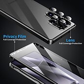 cheap 2026 Samsung Galaxy S26 Series-Phone Case For Samsung Galaxy S26 S26 Plus S26 Ultra Novelty Magnetic Adsorption Slim Case Detachable with Screen Protector Anti peep Metal ABS+PC