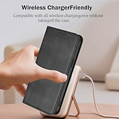 baratos 2026 Samsung Galaxy S26 Série-telefone Capinha Para Samsung Galaxy S26 S26 Ultra Plus Capa para Cartão Wallet Com Suporte Suporte para carregamento sem fio Slot para cartão Retro TPU Couro PU