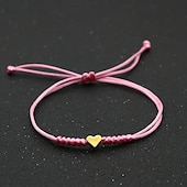 economico Gioielli di tendenza-Corda intrecciato Amore Moda Personalizzato Lega Gioielli braccialetto Nero / Giallo / Rosa Per Quotidiano Regalo Ferie